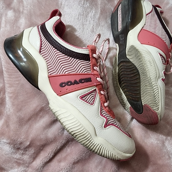 Coach pink Sneakers size 8 womens - Picture 3 of 11